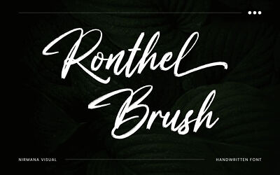 Ronthel Brush Font