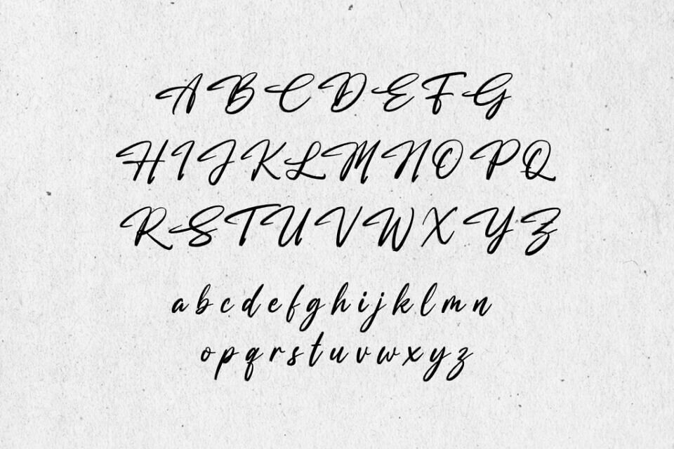 Ronthel Brush Font