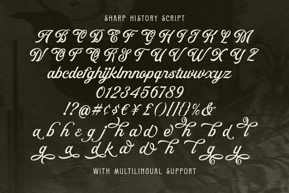 Sharp History Font