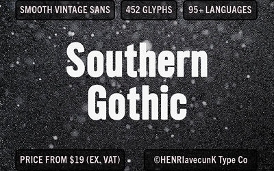 Southern Gothic Font