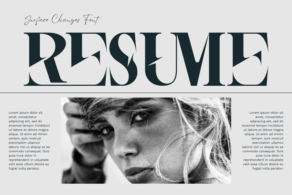 Surface Changes Font