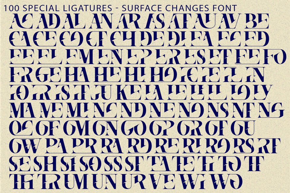 Surface Changes Font