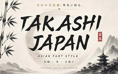 Takashi Japan Font