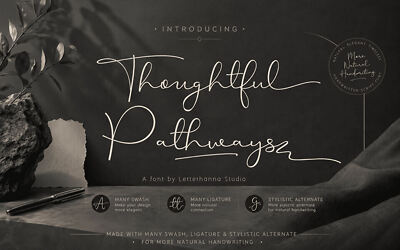 Thoughtful Pathways Font