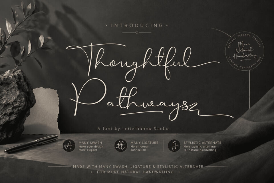 Thoughtful Pathways Font