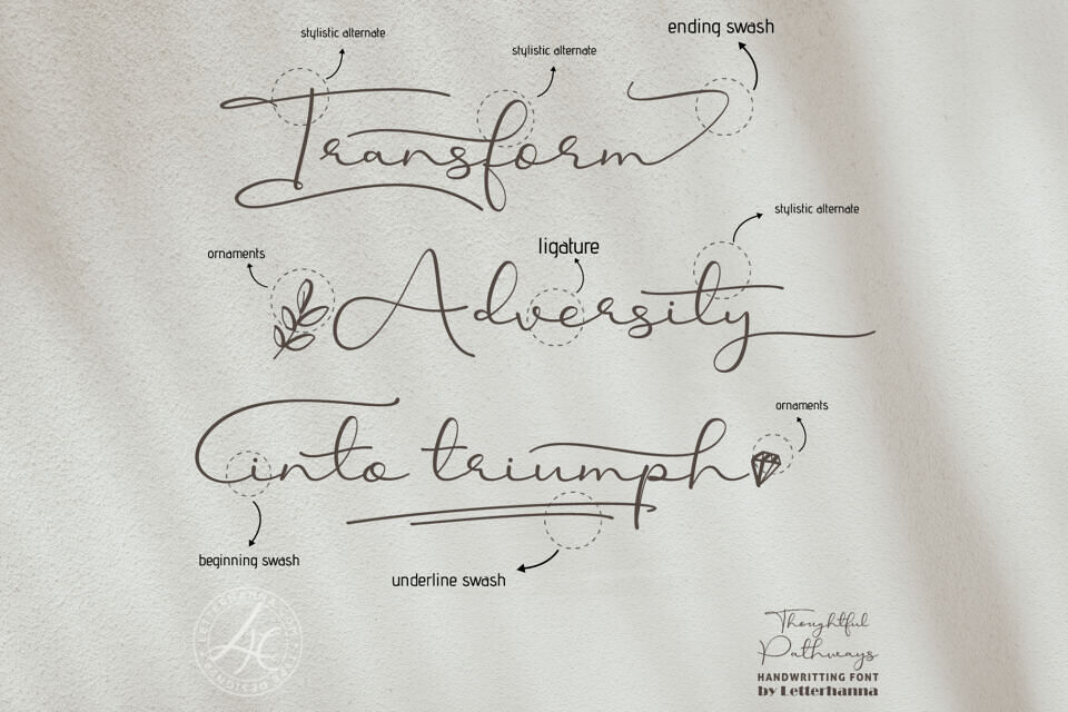 Thoughtful Pathways Font