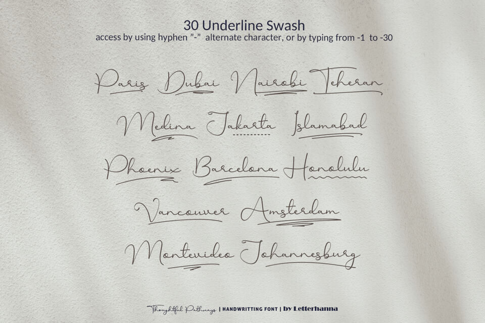 Thoughtful Pathways Font