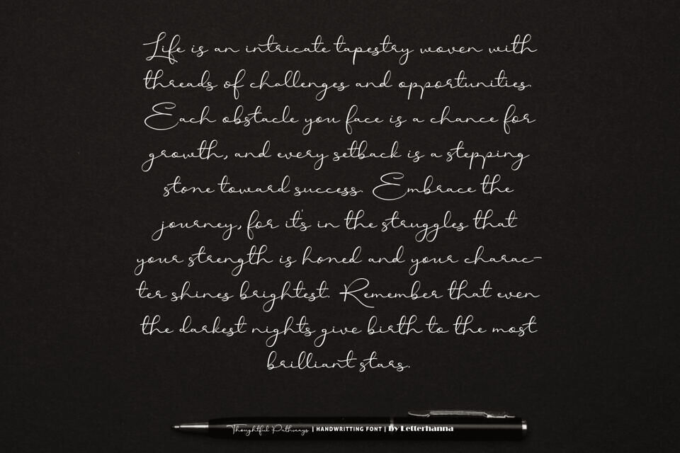 Thoughtful Pathways Font