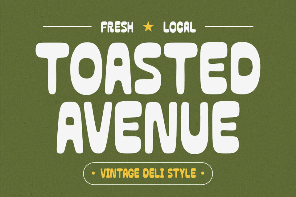 Toasted Avenue Font