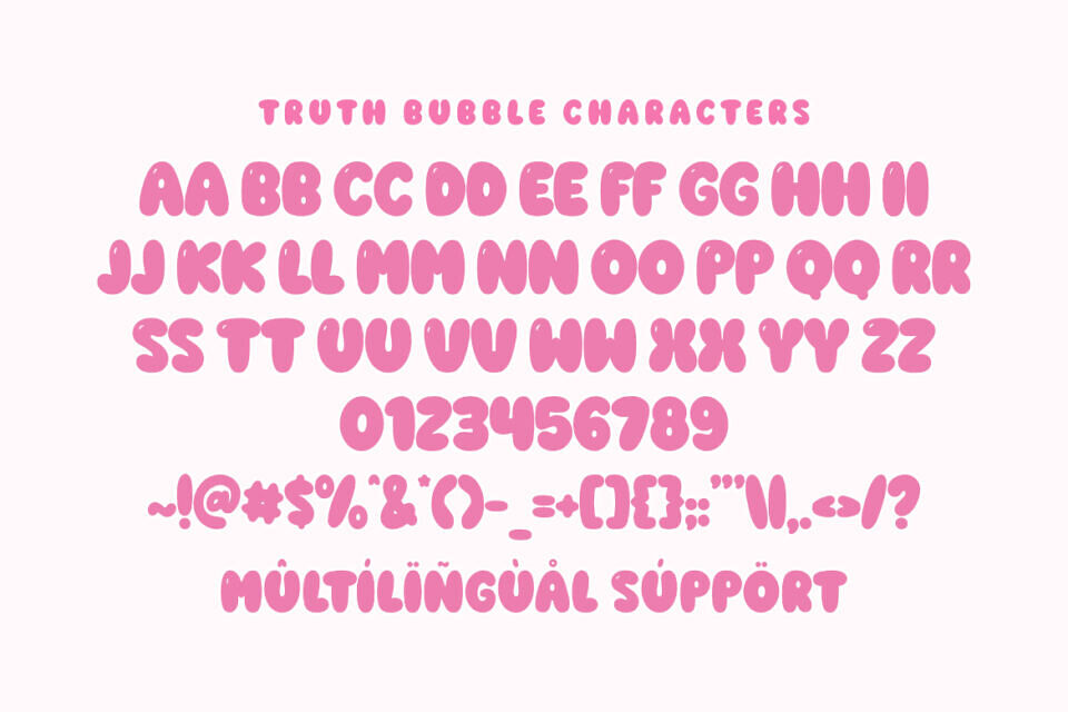 Truth Bubble Font