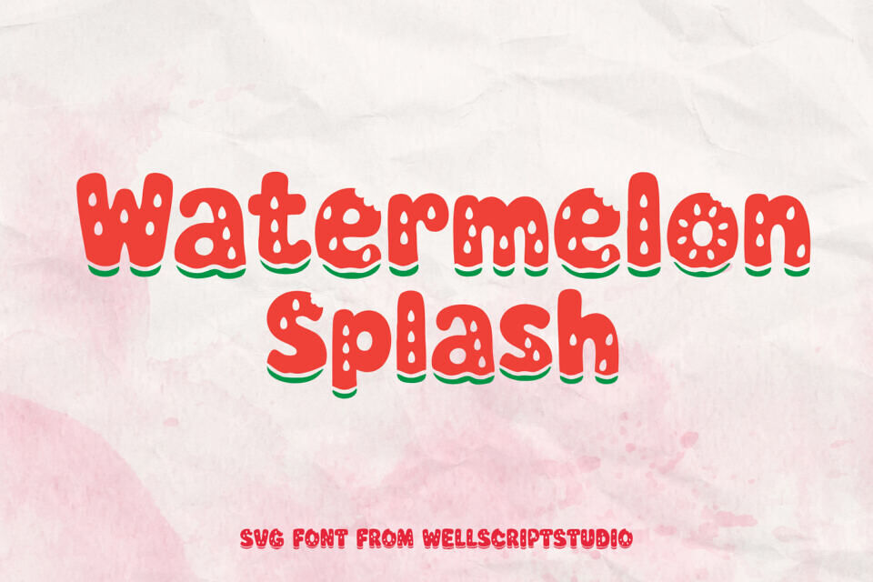 Watermelon Splash Font