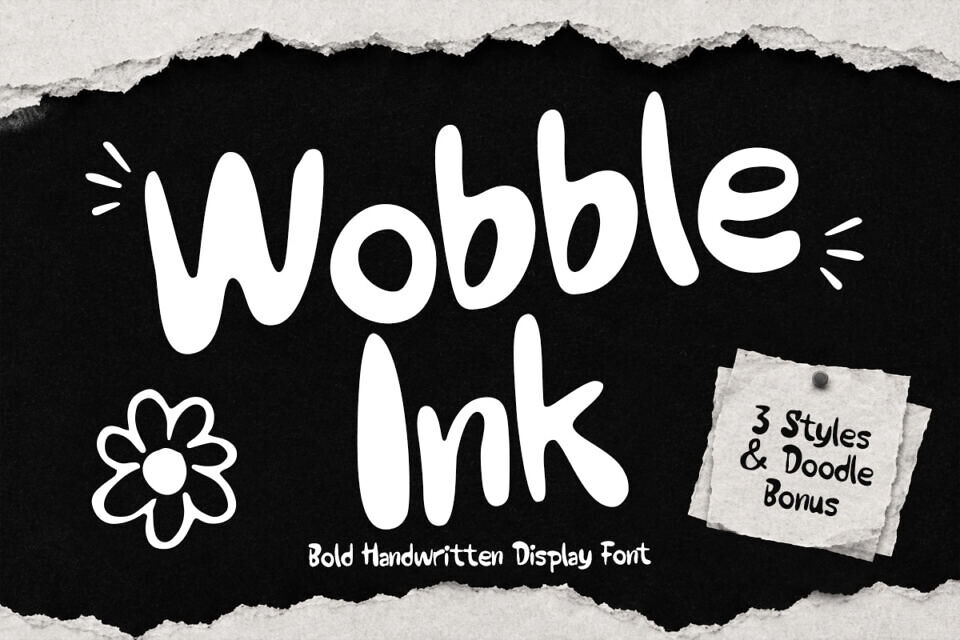 Wobble Ink Font