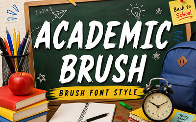 Academic Brush Font