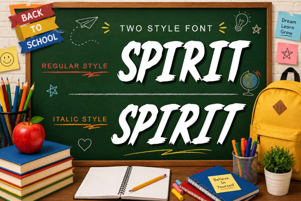 Academic Brush Font