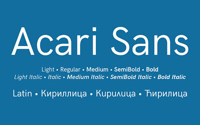 Acari Sans Font Family