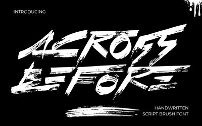 Across Before Font