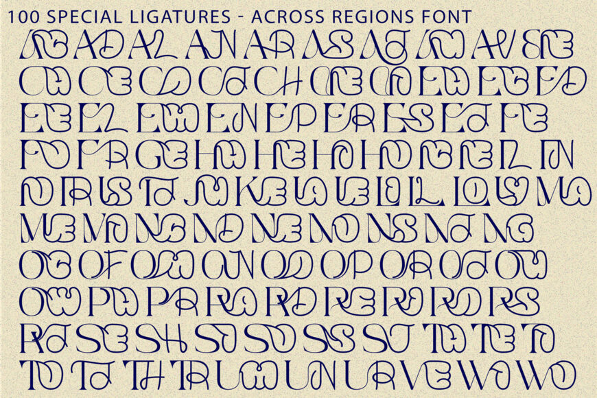 Across Regions Font