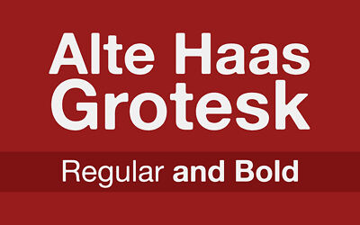 Alte Haas Grotesk Font Family