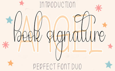 Angel Book Signature Font