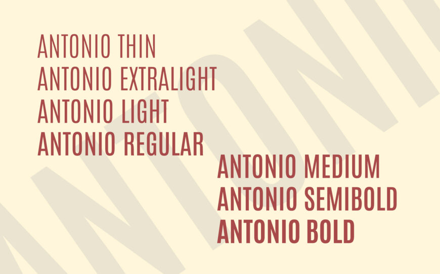 Antonio Font Family
