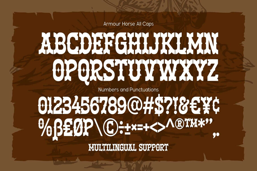 Armour Horse Font