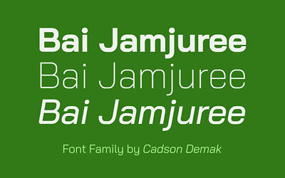 Bai Jamjuree Font Family