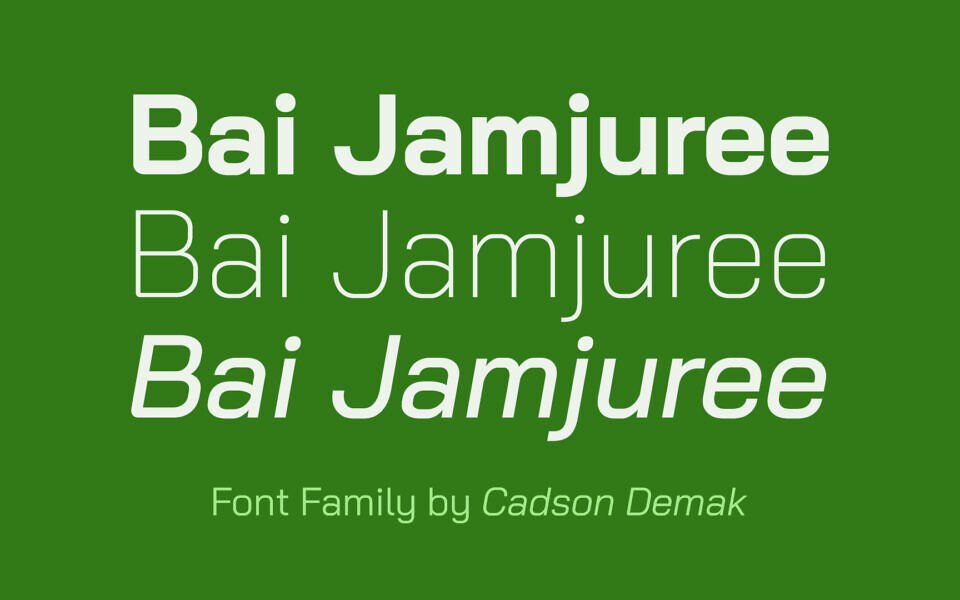 Bai Jamjuree Font Family