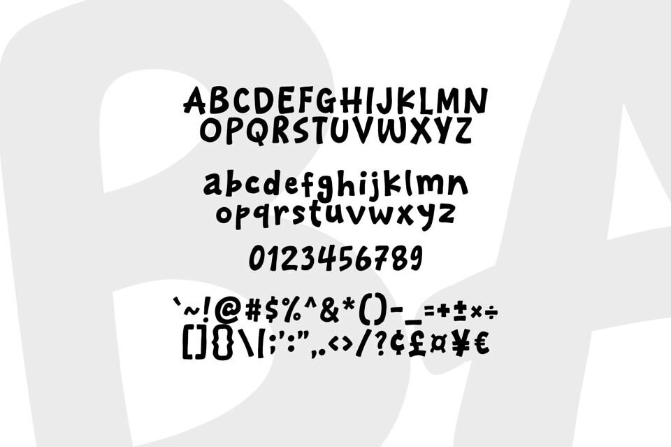 Baksoap Font