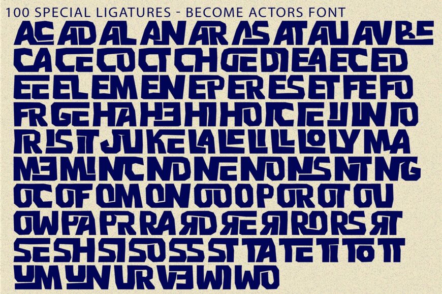 Become Actors Font