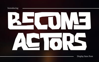 Become Actors Font