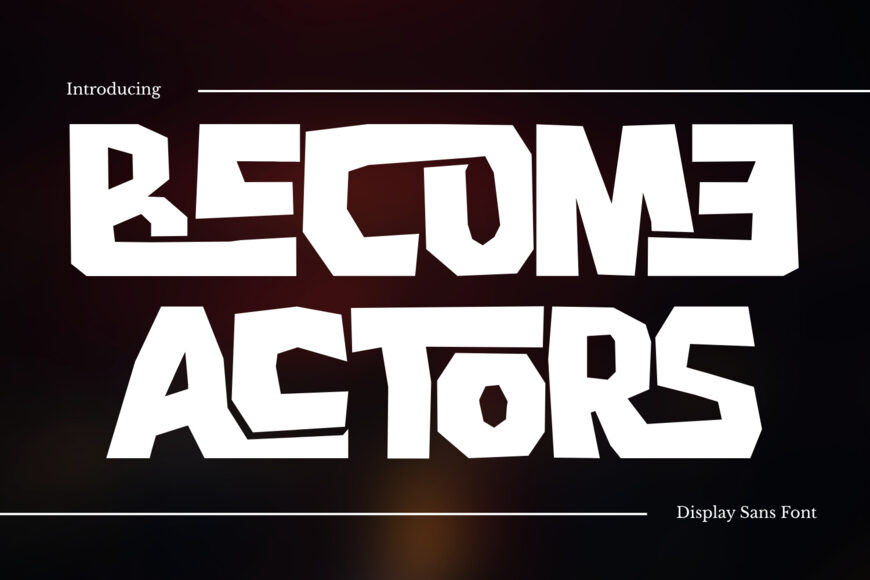 Become Actors Font