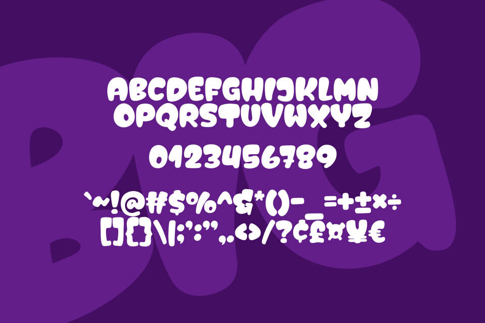 Big over Font