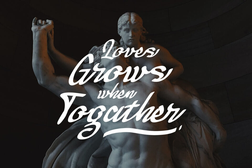 Black Fold Font