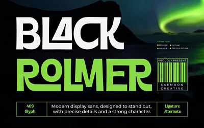 Black Rolmer Font Family