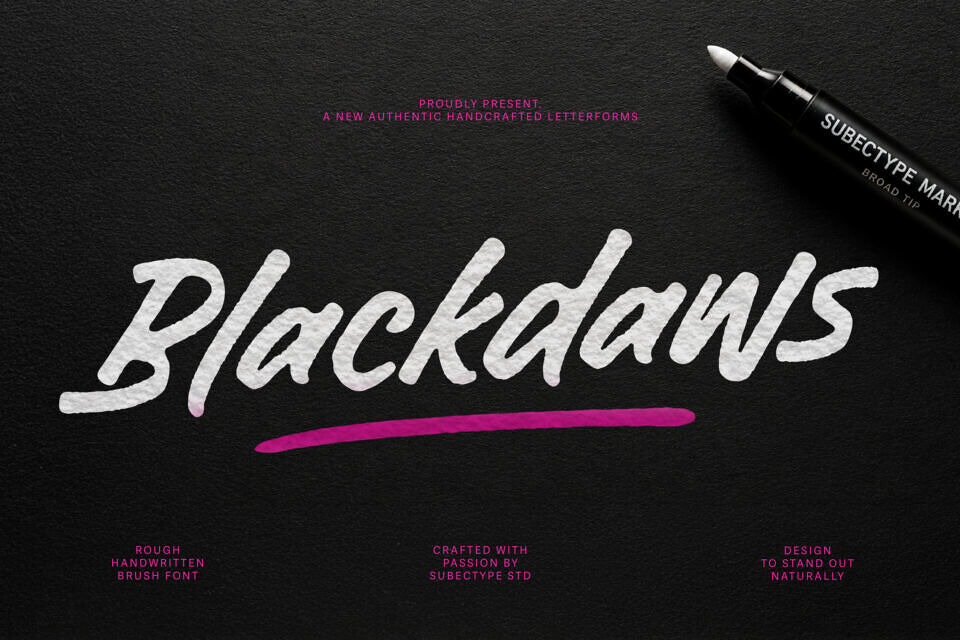 Blackdaws Font