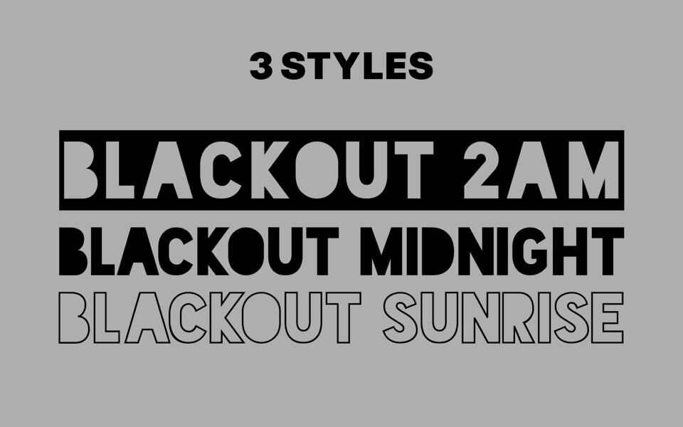 Blackout Font Family