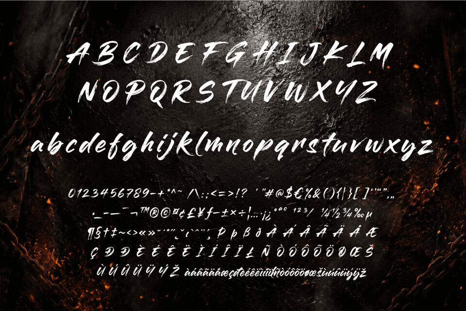 Blazing Hollow Font