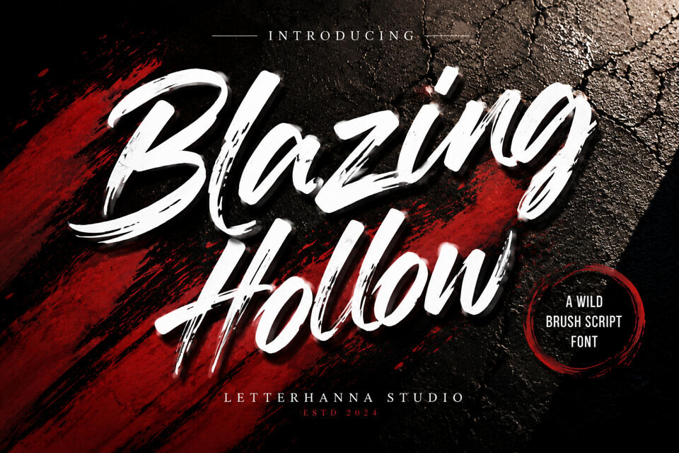 Blazing Hollow Font