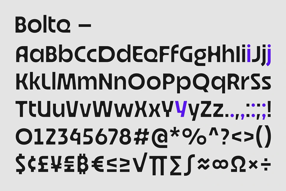 Bolte Font Family