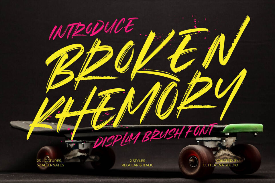 Broken Khemory Font