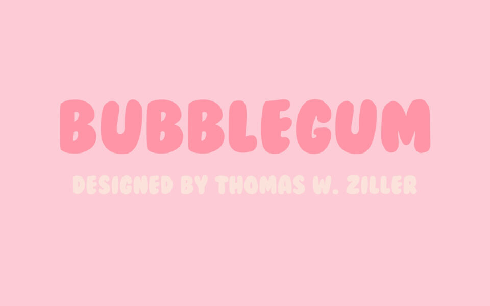 BubbleGum Font