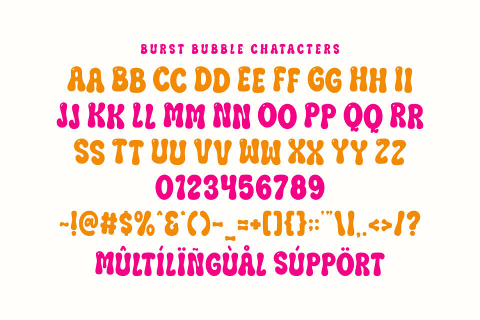 Burst Bubble Font