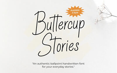Buttercup Stories Font