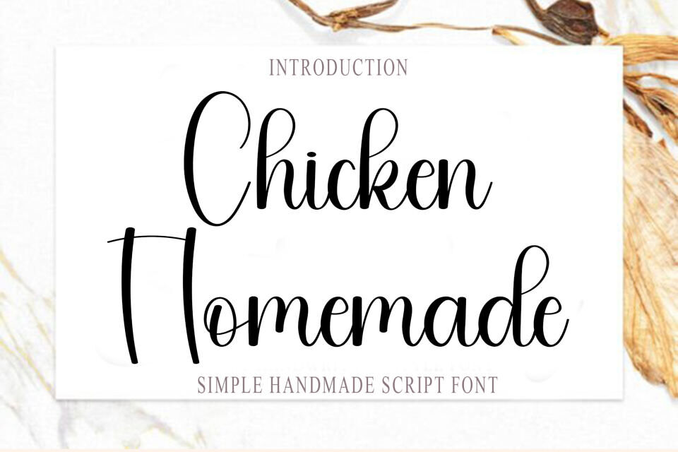 Chicken Homemade Font