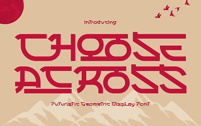 Choose Across Font