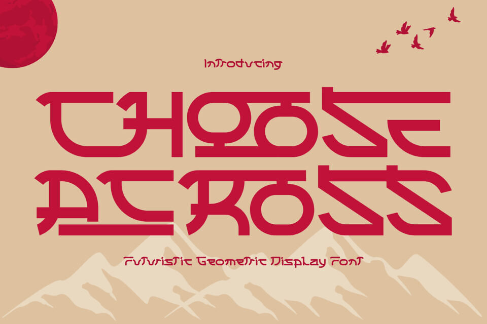 Choose Across Font