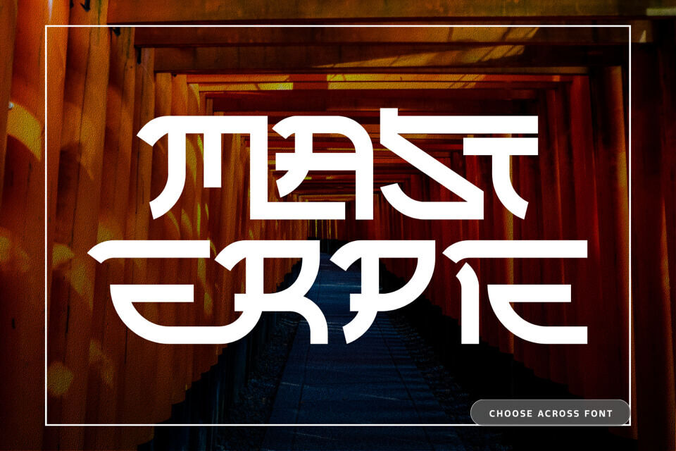 Choose Across Font
