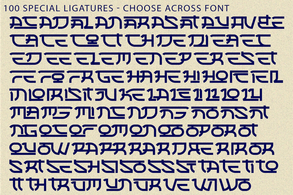 Choose Across Font