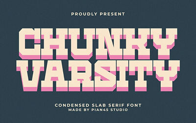 Chunky Varsity Font