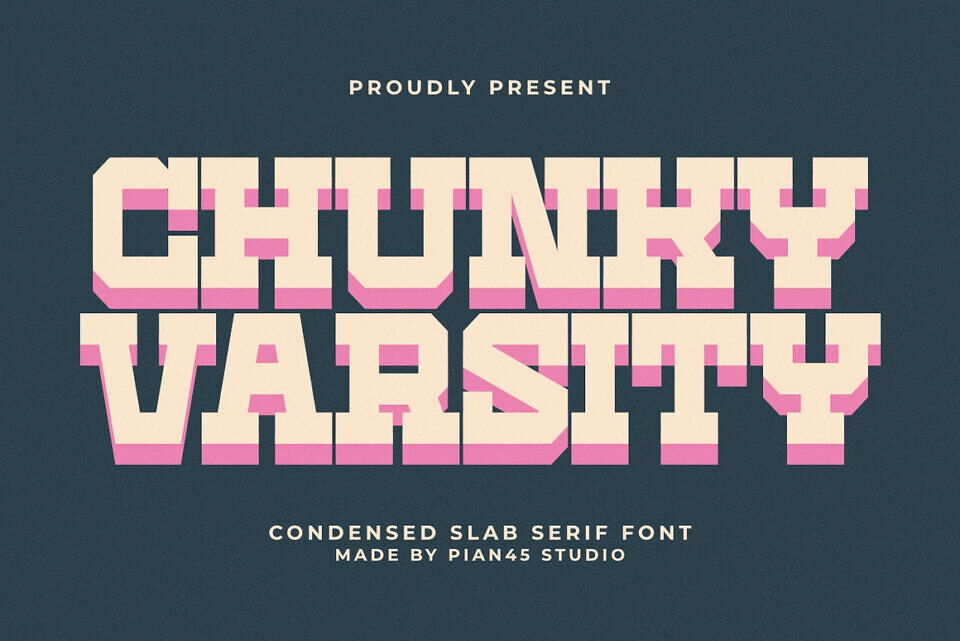 Chunky Varsity Font